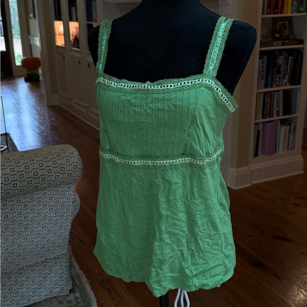 Vintage Lace Trim Women's Top